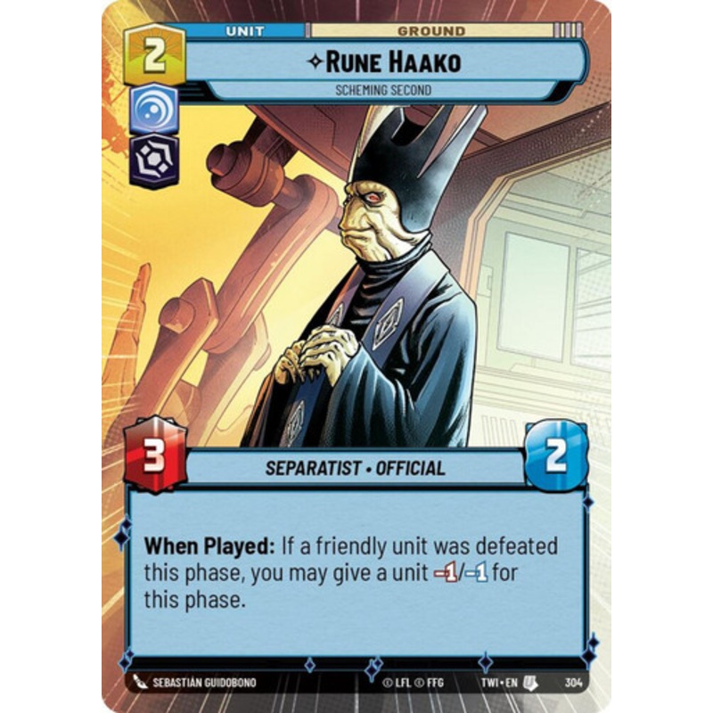 Rune Haako, Scheming Second (Hyperspace Frame)