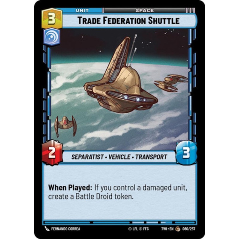 Trade Federation Shuttle (Foil)
