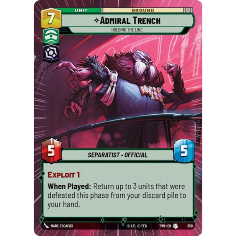 Admiral Trench, Holding the Line (Hyperspace Frame)