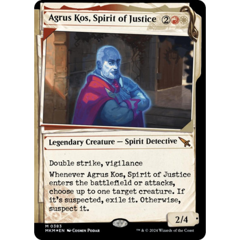 Agrus Kos, Spirit of Justice (Showcase Invisible Ink)