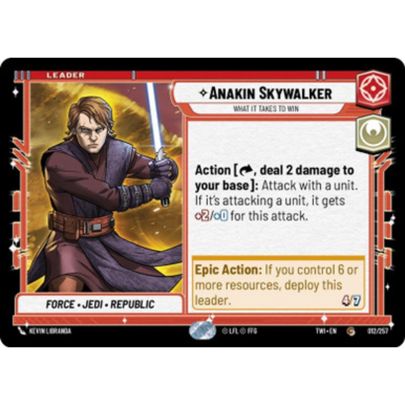 Anakin Skywalker, What it Takes to Win