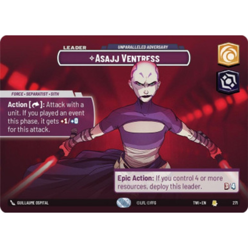 Asajj Ventress, Unparalleled Adversary (Showcase Frame)
