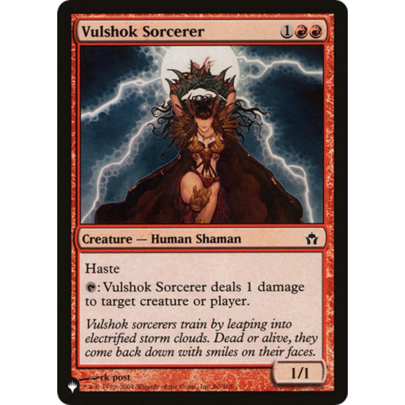 Vulshok Sorcerer (The List Reprint)