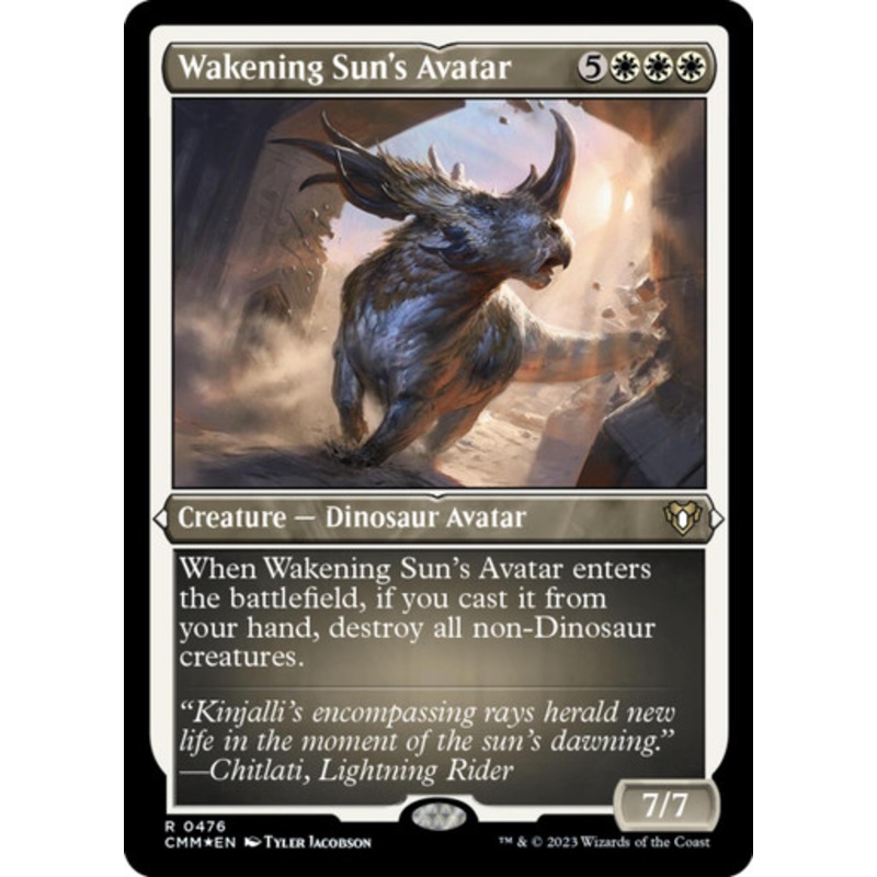 Wakening Sun's Avatar (Etched foil) | Commander Masters