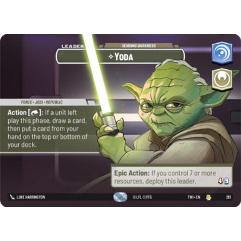 Yoda, Sensing Darkness (Showcase Frame)