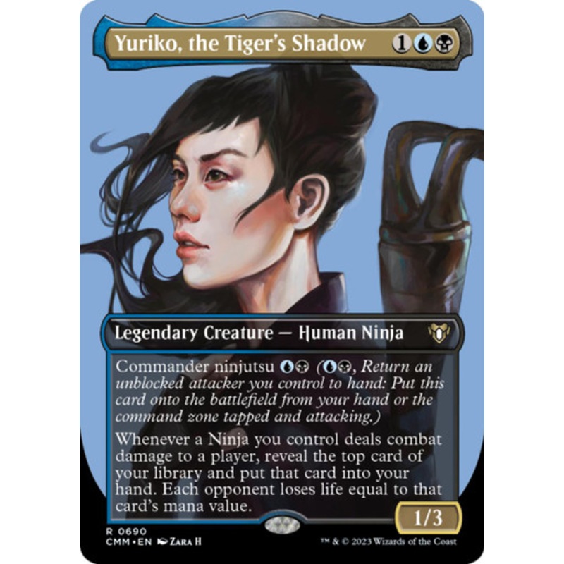 Yuriko, the Tiger's Shadow (Borderless Profile) | Commander Masters