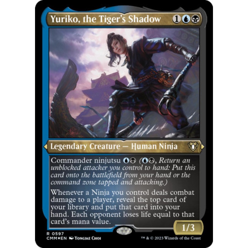 Yuriko, the Tiger's Shadow (Etched foil) | Commander Masters