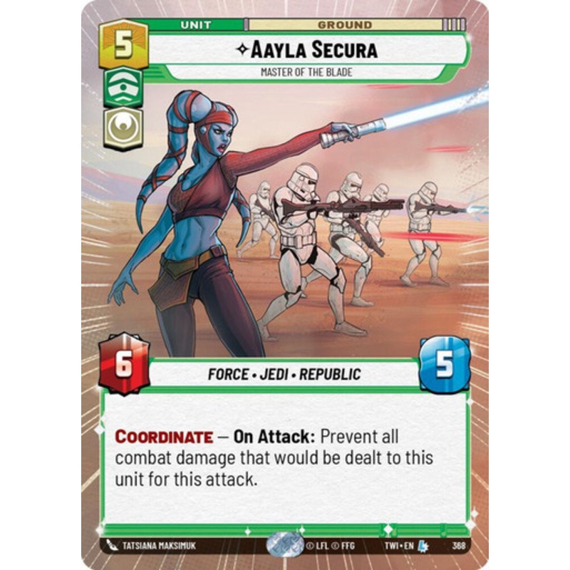 Aayla Secura, Master of the Blade (Hyperspace Foil)