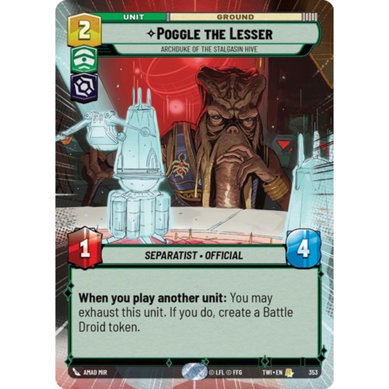 Poggle the Lesser, Archduke of the Stalgasin Hive (Hyperspace Foil)