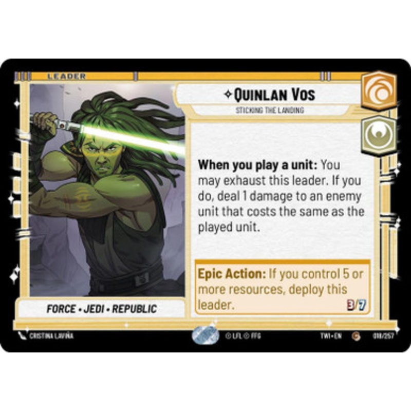 Quinlan Vos, Sticking the Landing