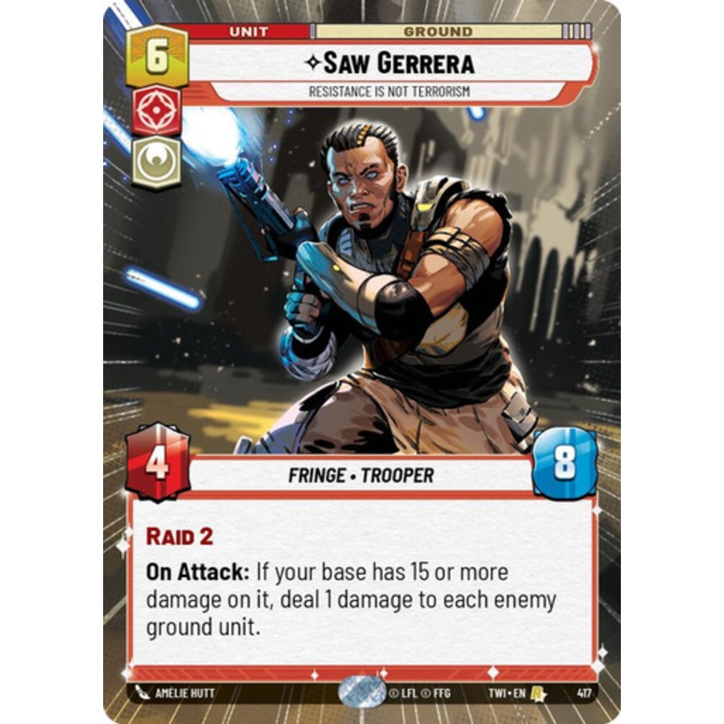 Saw Gerrera, Resistance is Not Terrorism (Hyperspace Frame)