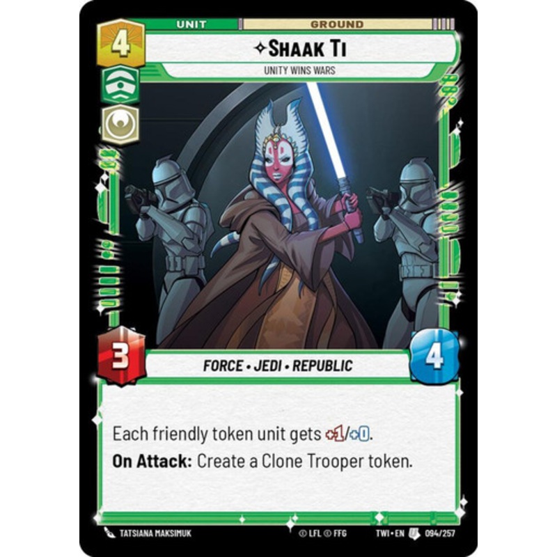 Shaak Ti, Unity Wins Wars