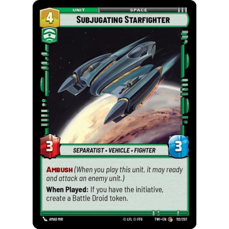Subjugating Starfighter