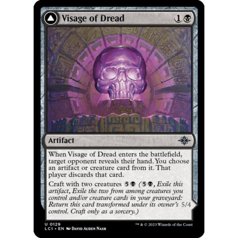Visage of Dread // Dread Osseosaur | Lost Caverns of Ixalan