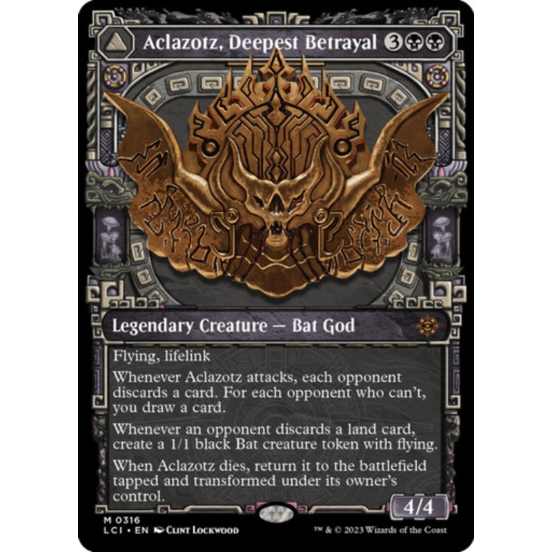 Aclazotz, Deepest Betrayal // Temple of the Dead (Showcase Frame) | Lost Caverns of Ixalan