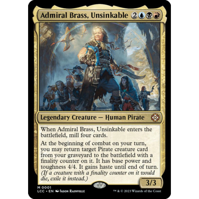 Admiral Brass, Unsinkable | Lost Caverns of Ixalan Commander