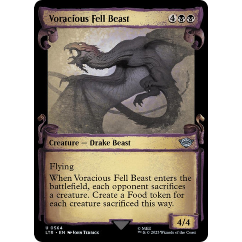 Voracious Fell Beast (Showcase Scroll) | The Lord of the Rings: Tales of Middle-earth