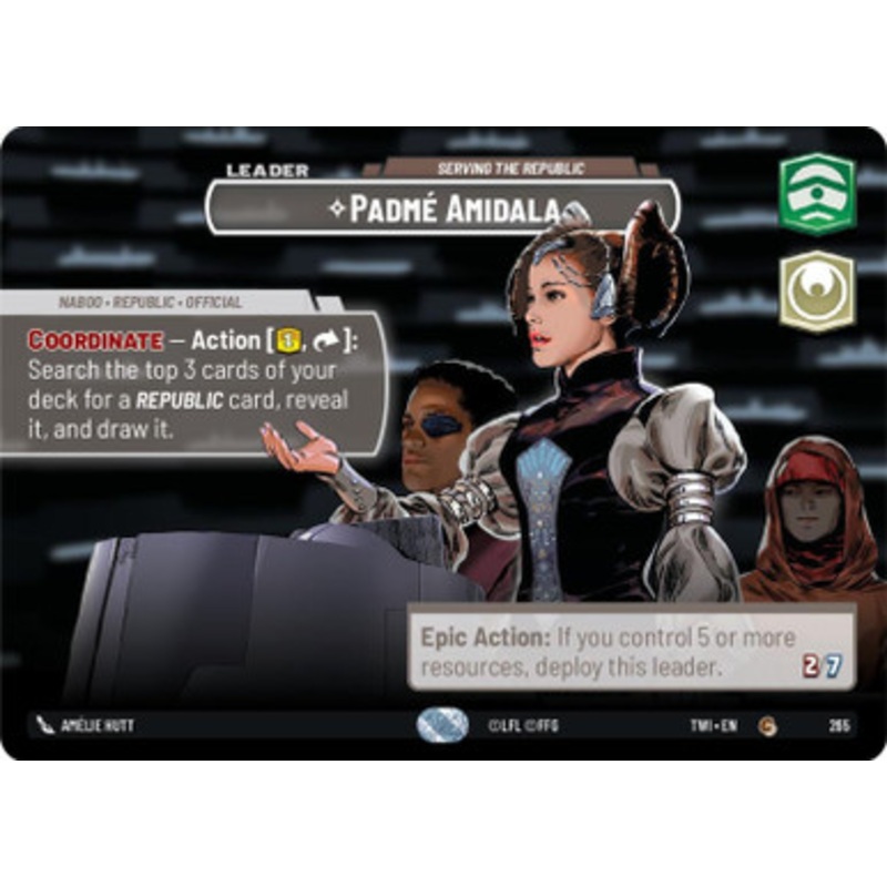 Padme Amidala, Serving the Republic (Showcase Frame)