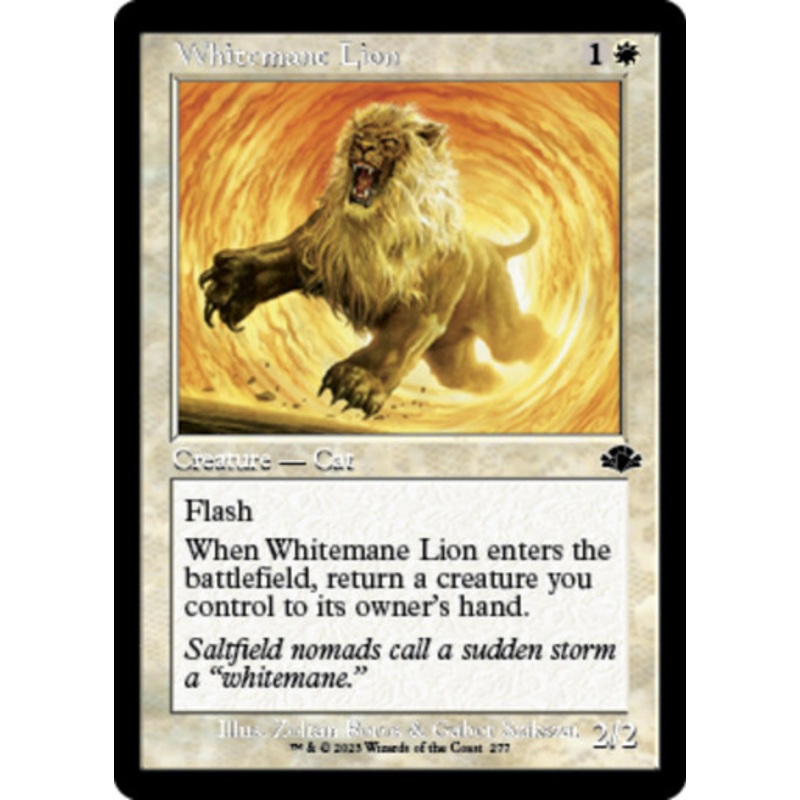 Whitemane Lion (Retro Frame foil)