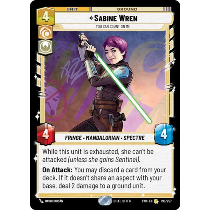 Sabine Wren, You Can Count On Me