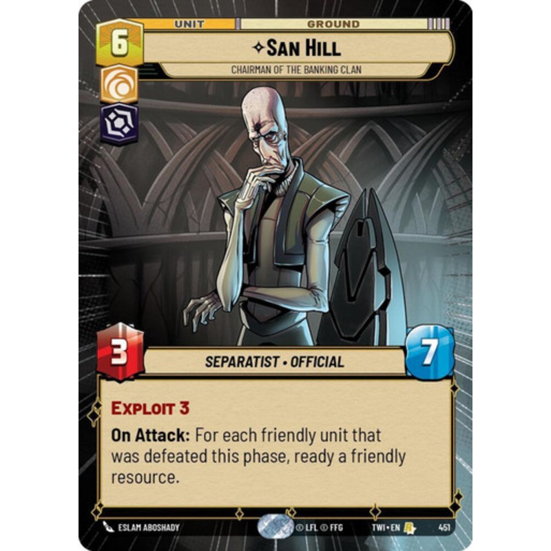 San Hill, Chairman of the Banking Clan (Hyperspace Frame)