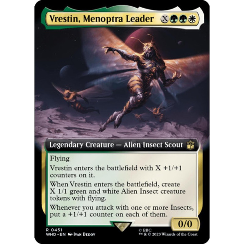 Vrestin, Menoptra Leader (Extended Art) (foil)
