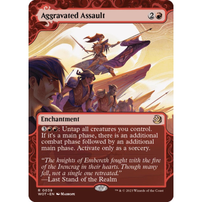 Aggravated Assault (Enchanting Tales) | Wilds of Eldraine Enchanting Tales