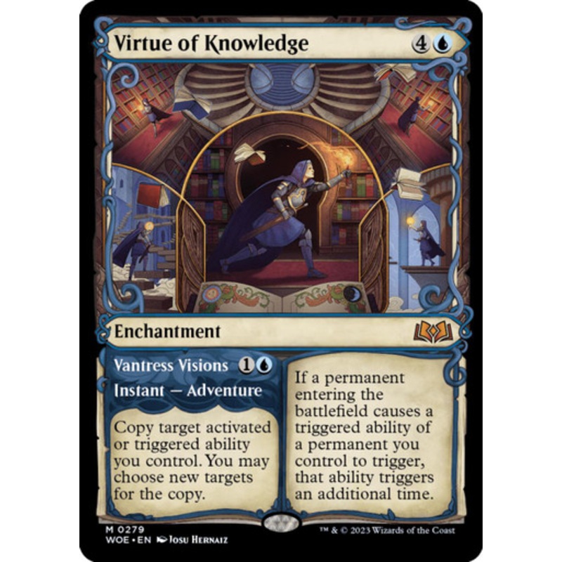 Virtue of Knowledge (Showcase Frame) | Wilds of Eldraine