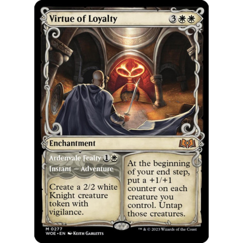 Virtue of Loyalty (Showcase Frame) | Wilds of Eldraine