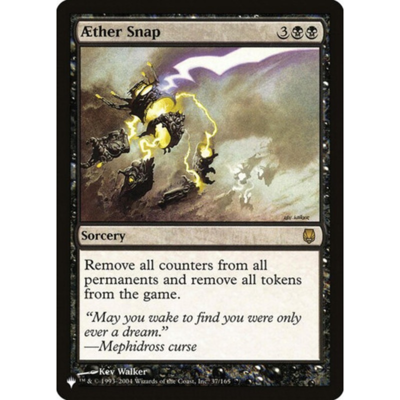 Aether Snap (The List Reprint) | Darksteel