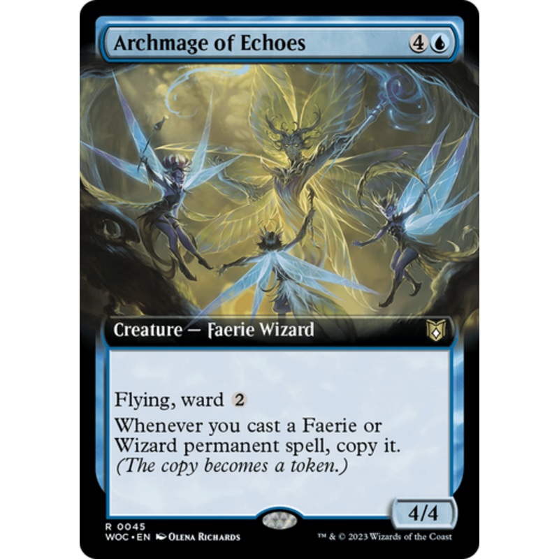 Archmage of Echoes (Extended Art) | Wilds of Eldraine Commander