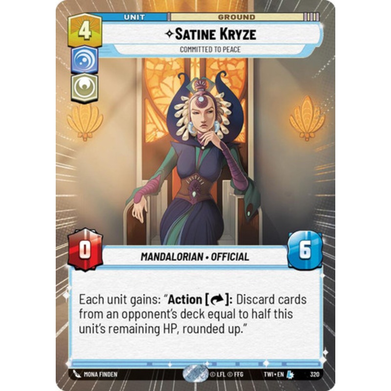 Satine Kryze, Committed to Peace (Hyperspace Frame)