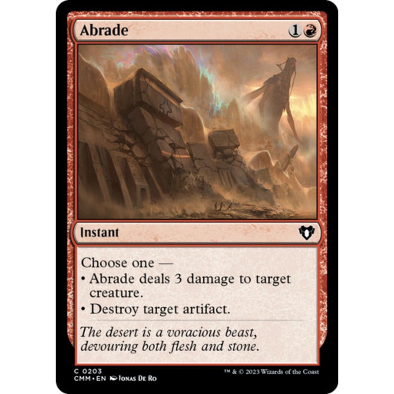Abrade (foil) | Commander Masters