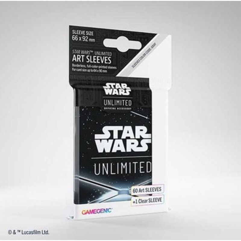 Star Wars: Unlimited Art Sleeves - Card Back Black