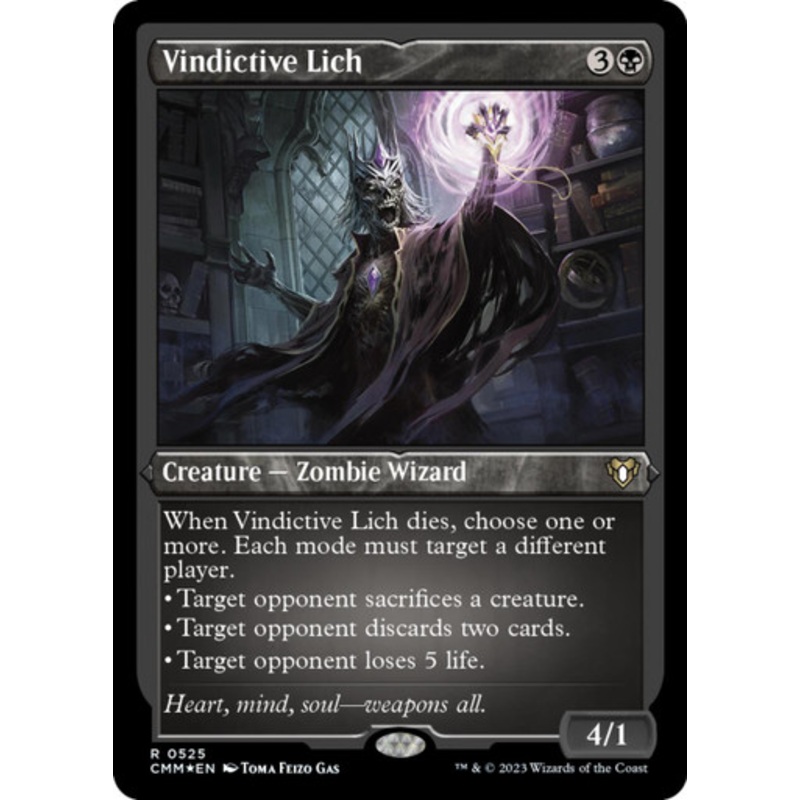 Vindictive Lich (Etched foil) | Commander Masters