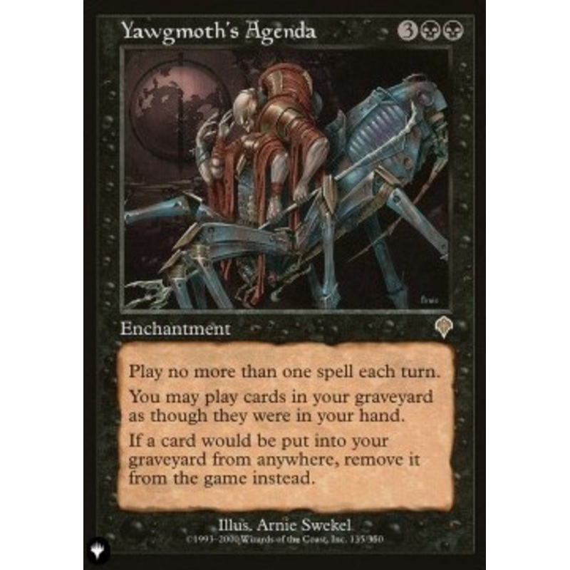 Yawgmoth's Agenda (The List Reprint) | Invasion