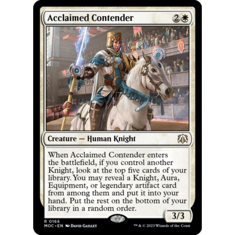 Acclaimed Contender | March of the Machine Commander