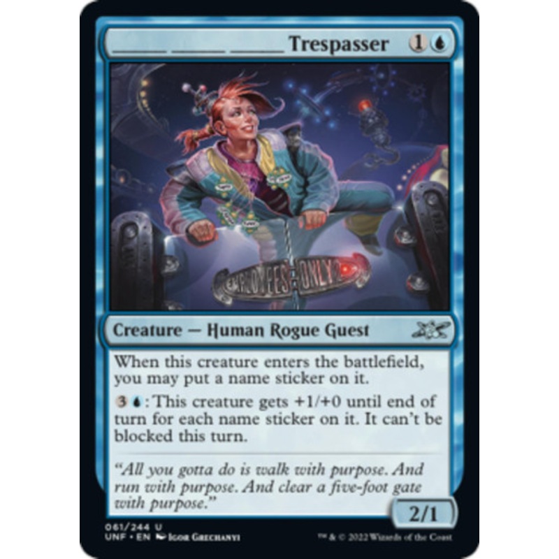 ______ ______ ______ Trespasser (Galaxy foil) | Unfinity