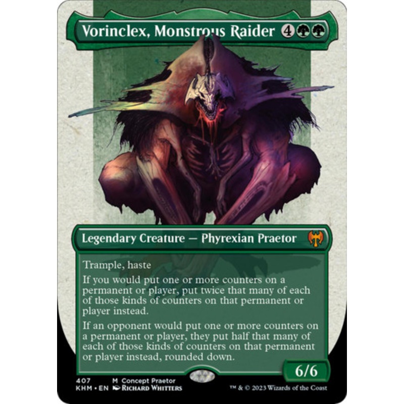 Vorinclex, Monstrous Raider (Borderless Concept Praetor Compleat foil)