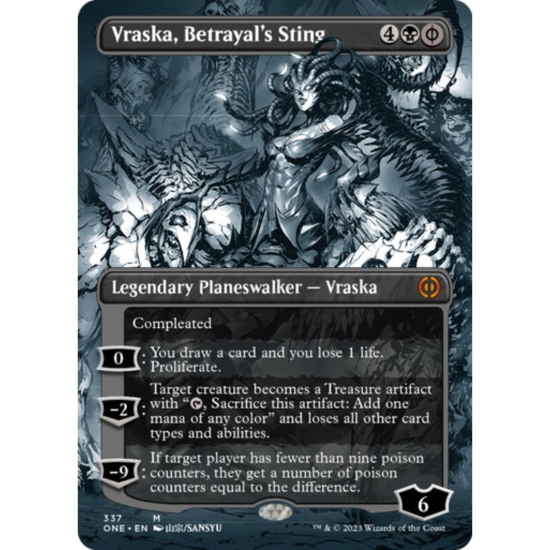 Vraska, Betrayal's Sting (Borderless Manga) | Phyrexia: All Will Be One