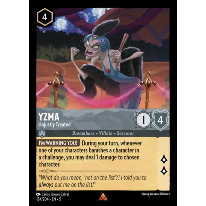 Yzma - Unjustly Treated
