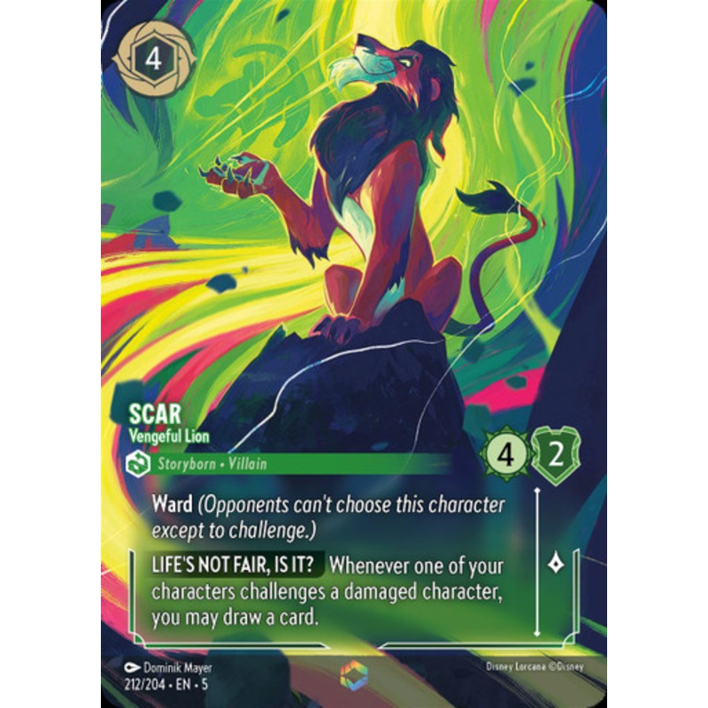 Scar - Vengeful Lion (Enchanted Rare)