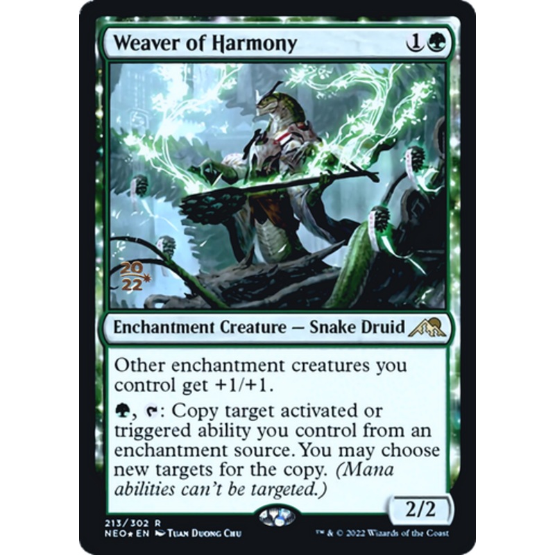 Weaver of Harmony (Prerelease foil) | Kamigawa: Neon Dynasty