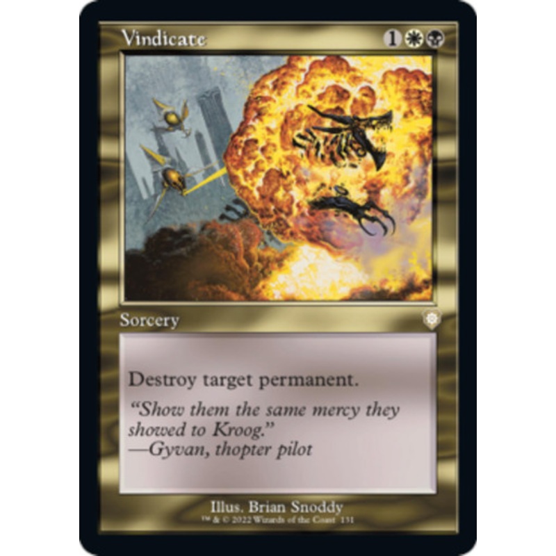 Vindicate (Retro Frame) | The Brothers' War Commander