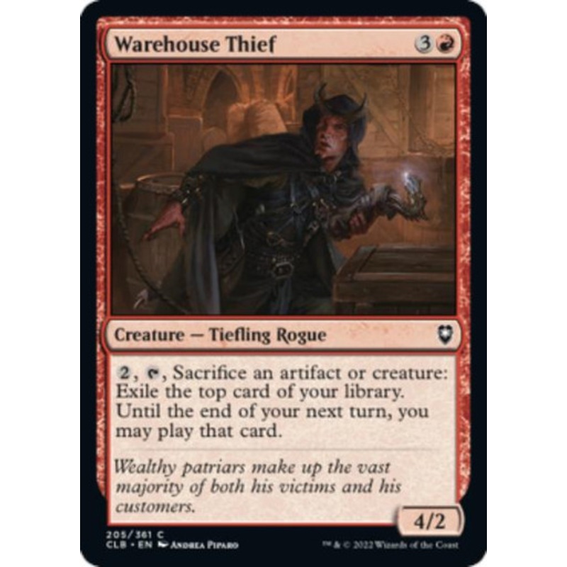 Warehouse Thief | Commander Legends: Battle for Baldur's Gate