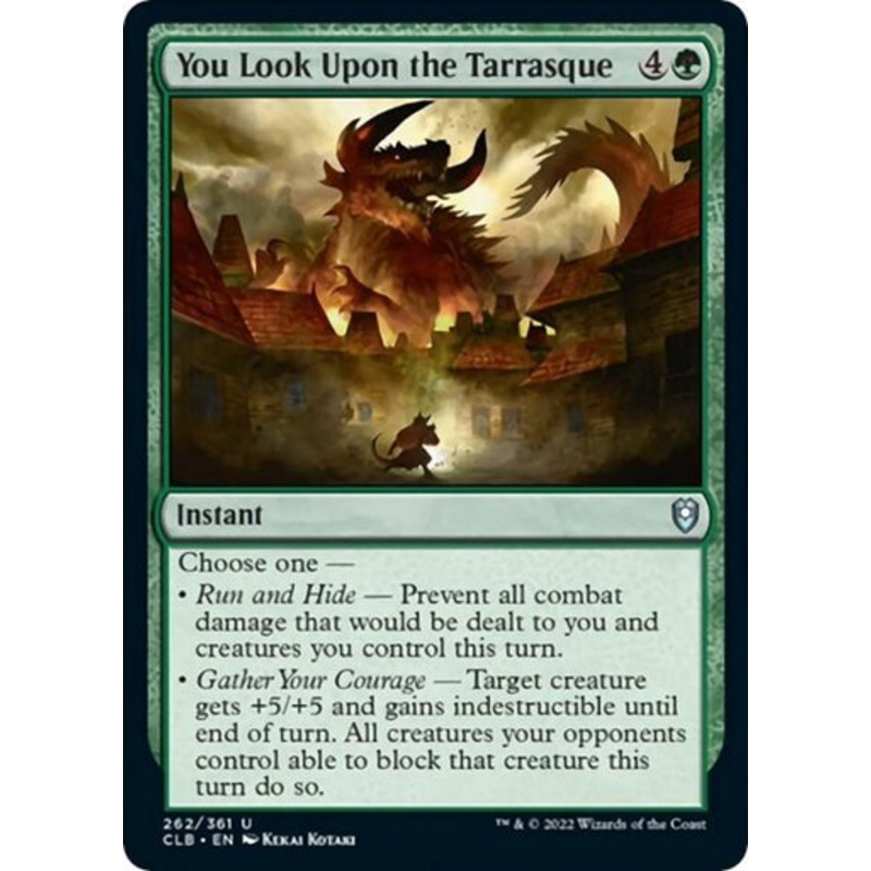 You Look Upon the Tarrasque (foil) | Commander Legends: Battle for Baldur's Gate