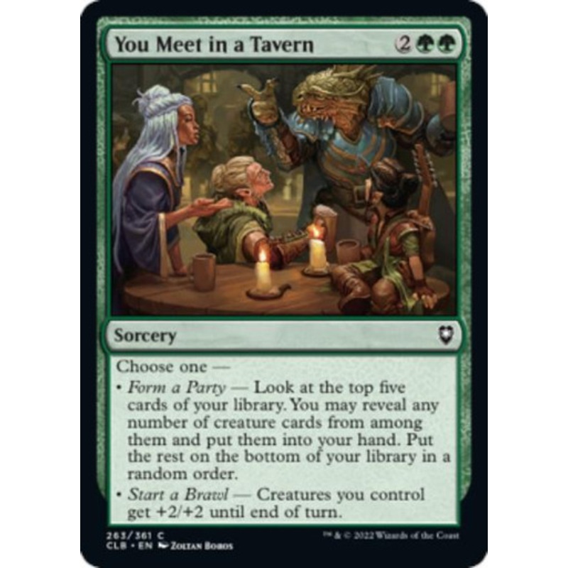 You Meet in a Tavern (foil) | Commander Legends: Battle for Baldur's Gate