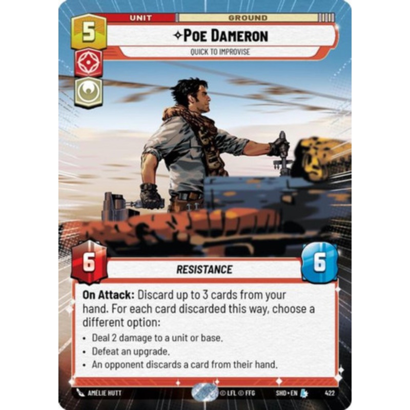 Poe Dameron, Quick to Improvise (Hyperspace Frame)
