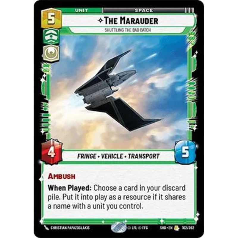 The Marauder, Shuttling the Bad Batch