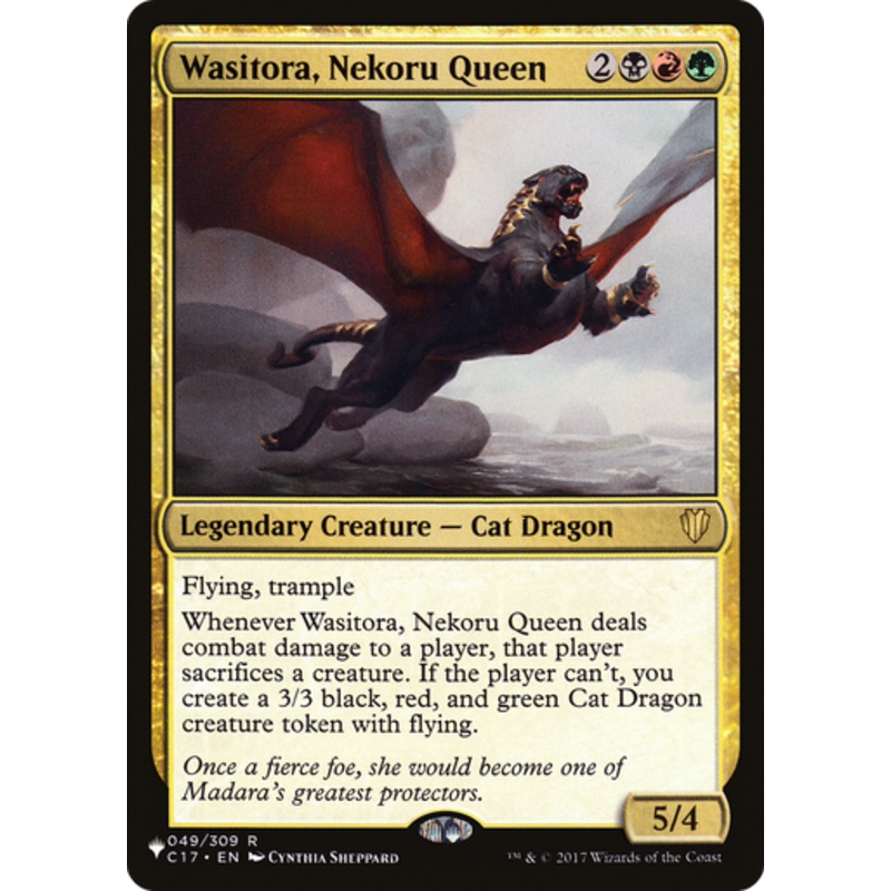 Wasitora, Nekoru Queen (The List Reprint) | Commander 2017